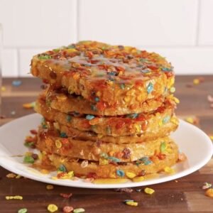 Fruity Pebble Pancakes