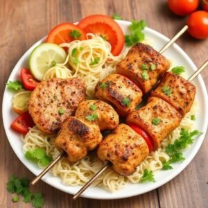Chicken Trio Kebab Platter