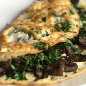 Mushroom & Swiss Omelette