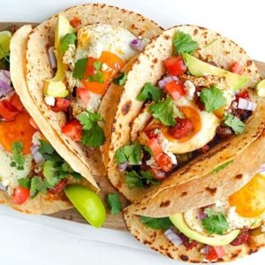 Breakfast Tacos con Chorizo