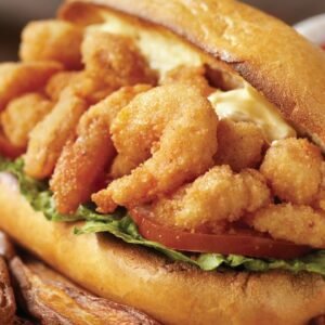 Shrimp Po’ Boy sandwich
